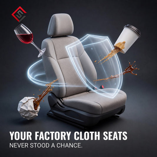 Luxury Seat Covers - Black Spill Shield